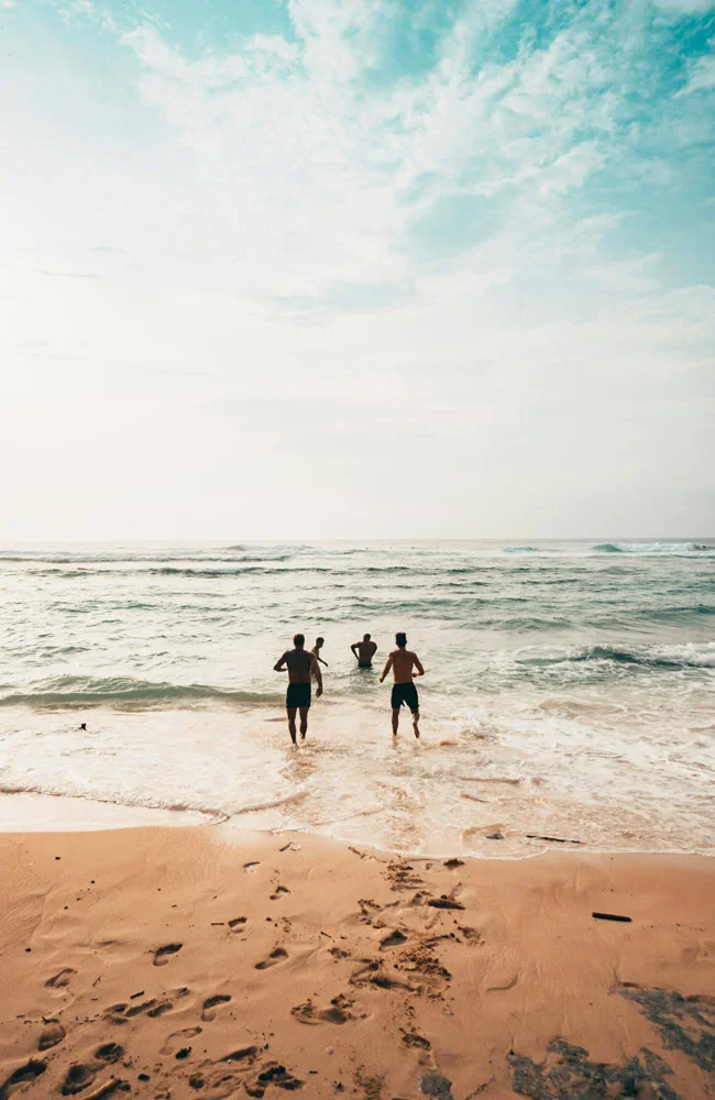 Amis dans l'eau