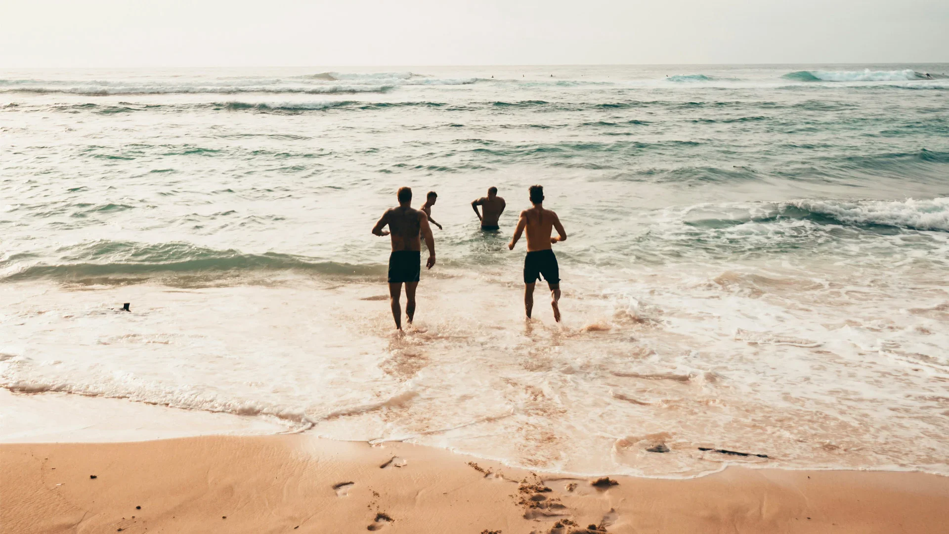 Amis dans l'eau